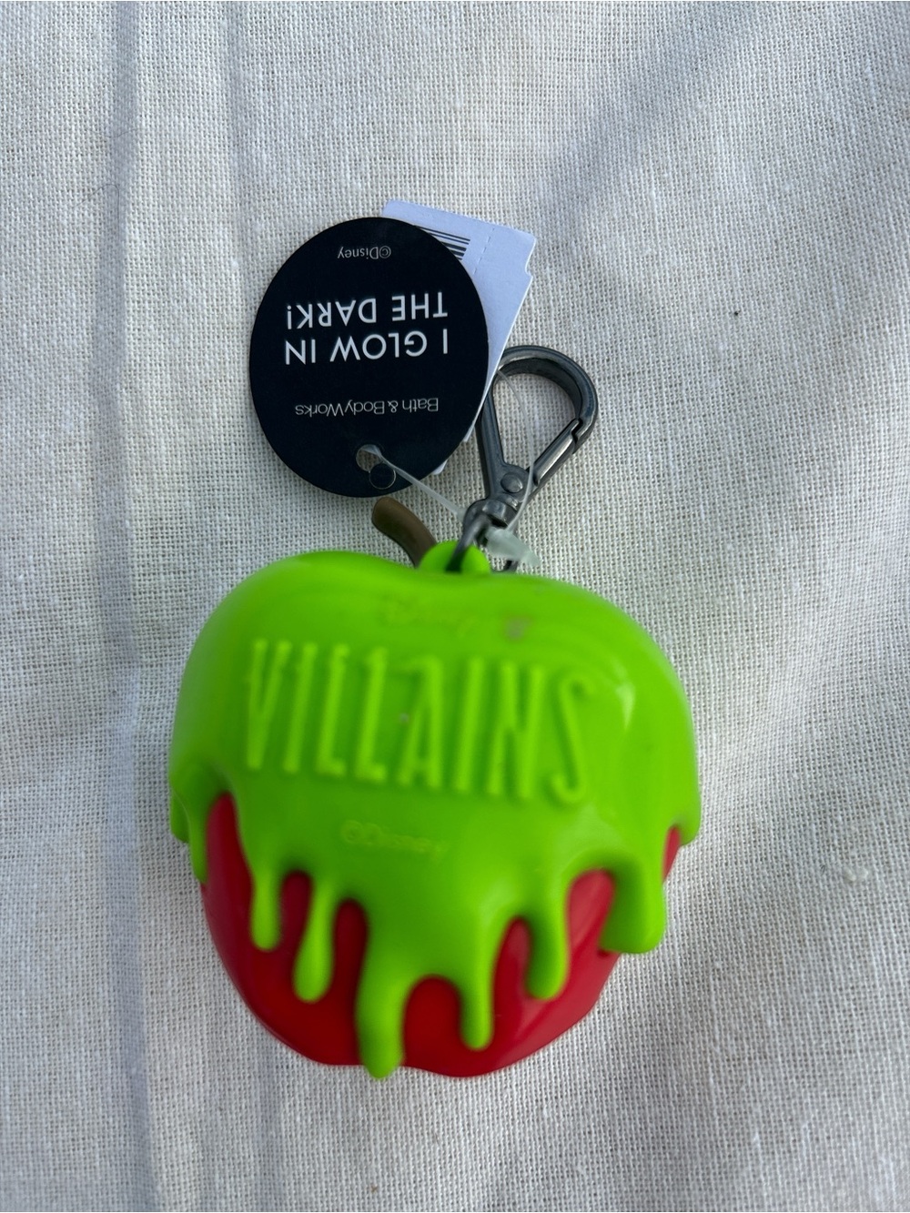 Bath &  body works Disney Villains GID  Green Drip Apple hand sanitizer holder
